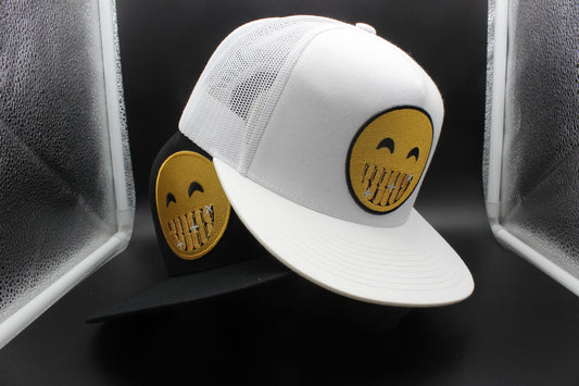 Gold Mouth Emoji Snap Back - LRG - White