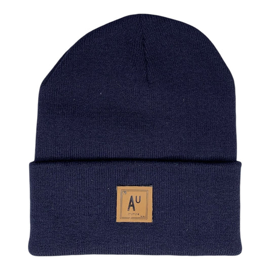Gold Mouth Emoji - Beanie Cap - Blue