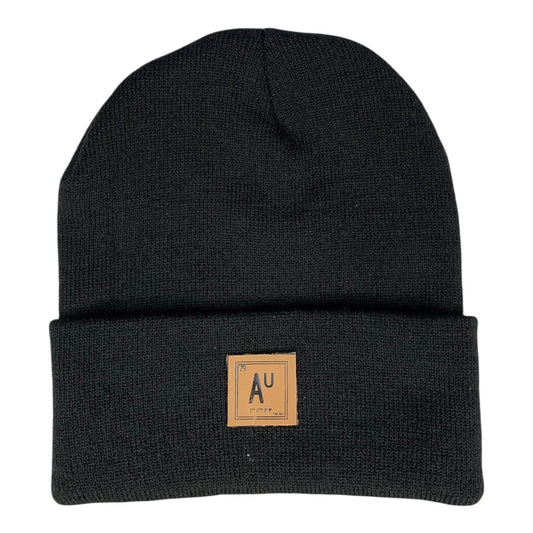 Gold Mouth Emoji - Beanie Cap - Black